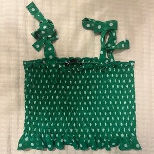 Small green zara top